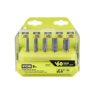 5PC STRAIGHT ROUTER BIT SET