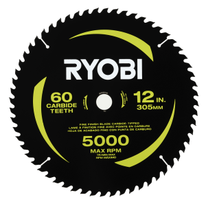 12" 60 CARBIDE TEETH THIN KERF MITER SAW BLADE