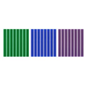 24 PC. FULL SIZE COOL COLOR GLUE STICKS