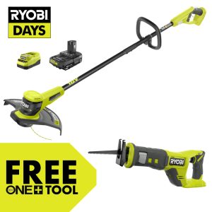 18V ONE+ 13" STRING TRIMMER/EDGER KIT WITH FREE 18V ONE+ RECIPROCATING SAW