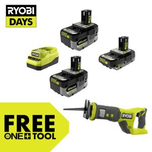 18V ONE+ LITHIUM HIGH PERFORMANCE STARTER KIT WITH FREE 18V ONE+ RECIPROCATING SAW
