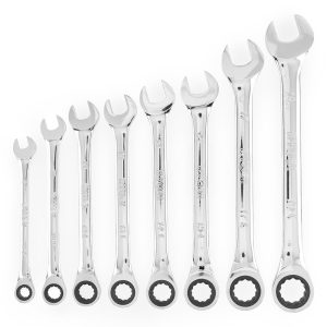 8 PC. Metric Ratcheting Combination Wrench Set
