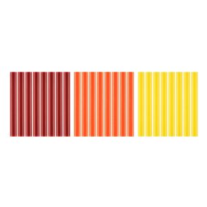 24 PC. FULL SIZE WARM COLOR GLUE STICKS