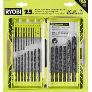 25 PC. ROUND SHANK BLACK OXIDE DRILL BIT SET
